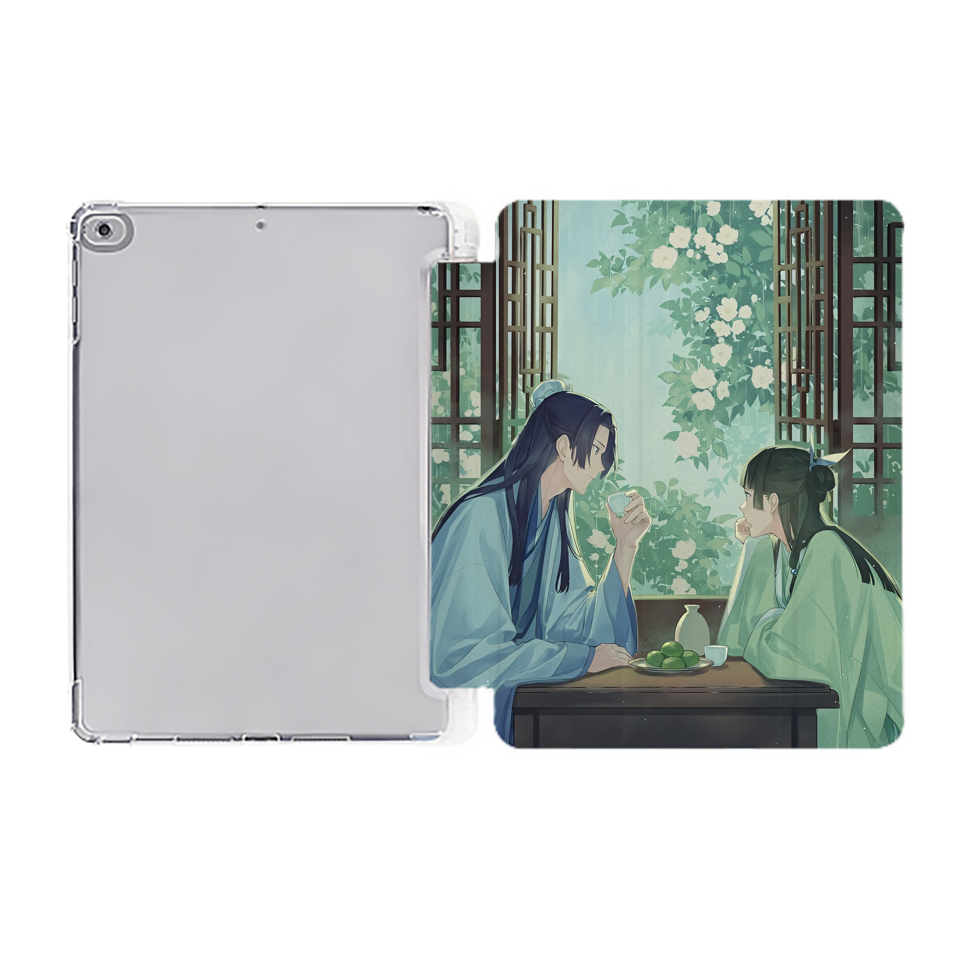 （画像用） 薬屋のひとりごと The Apothecary Diaries IPad ケース ペン収納付き 三つ折りスタンド PUレザー×シリコン 対応機種9.5/10.5/10.9インチ